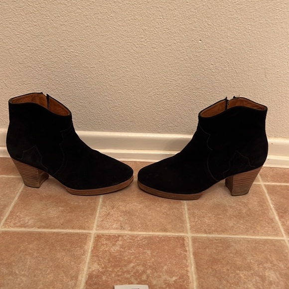 Isabel marant dicker black suede ankle boot bootie - Picture 4 of 5